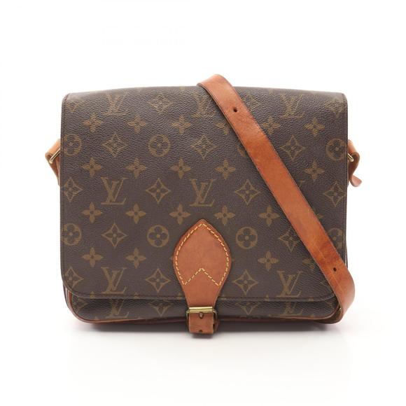Louis Vuitton Ciel Brown Leather Shoulder Bag GM Carte Monogram - Picture 1 of 7